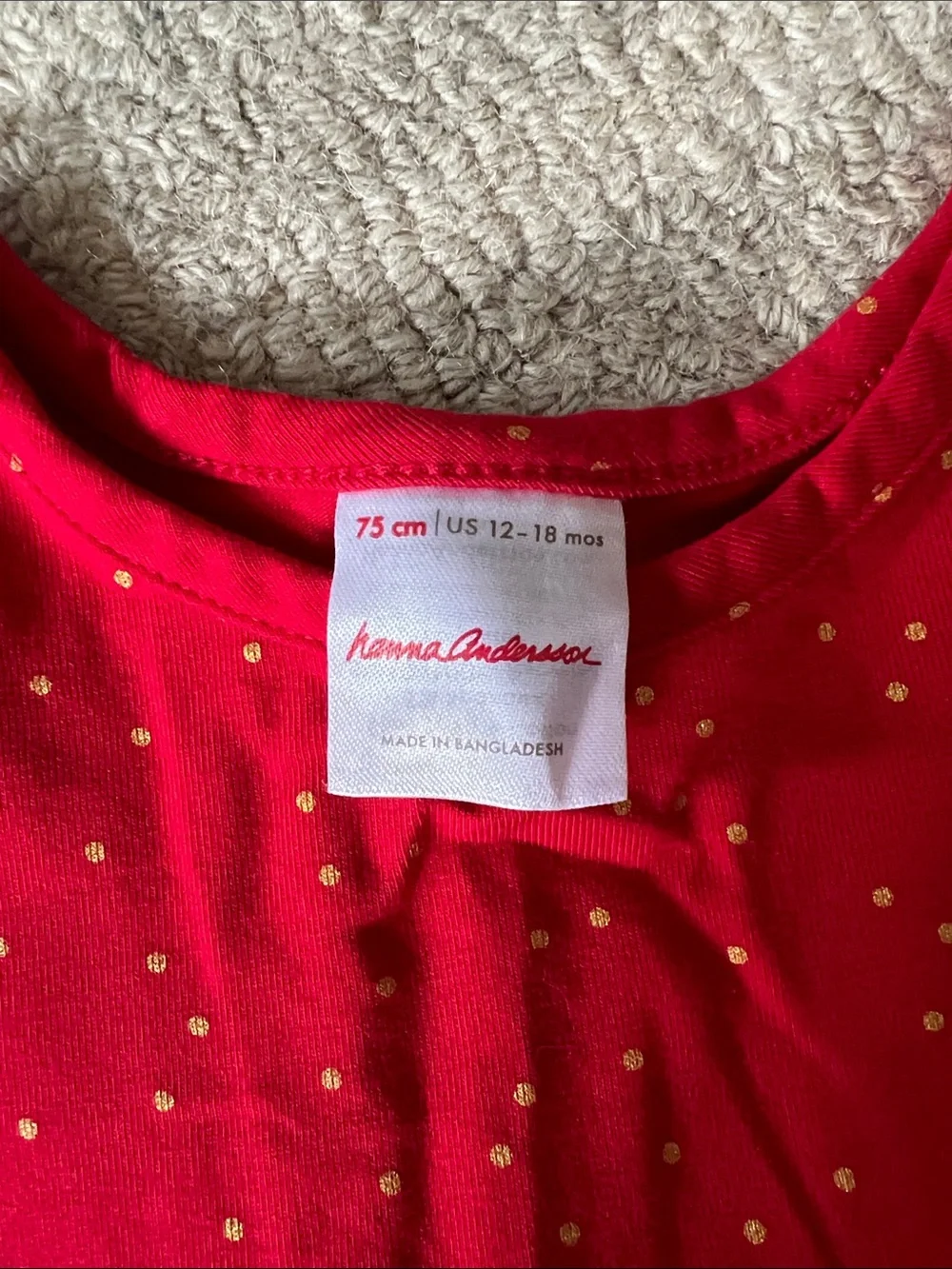Hanna Andersson Red Tulle Star & Moon Dress